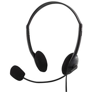 Deltaco Stereo Headset - On-Ear - Microfoon - 1x 3.5 mm 4-pin - Zwart