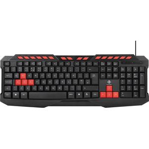 Deltaco - Gaming Toetsenbord - QWERTY - Zwart/Oranje