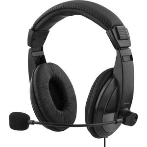 Deltaco - Stereo Headset - USB - Over-Ear - Zwart