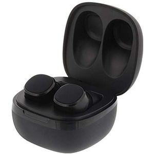 STREETZ Stereo Bluetooth hoofdtelefoon, draadloze in-ear oordopjes met premium geluidsprofiel, bijzonder klein en licht, IPX6 waterbeschermingsklasse, comfortabele grip, Bluetooth 5.0 (zwart)
