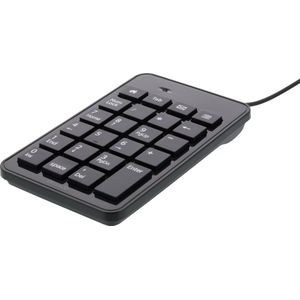 Deltaco Bedraad Numeriek Toetsenbord - 23 toetsen - 4 media toetsen - USB - Zwart