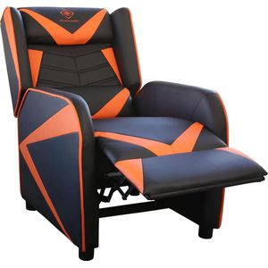 Deltaco DC420 Gaming Stoel - Kunstleer Fauteuil met Armleuning - Zwart/Oranje