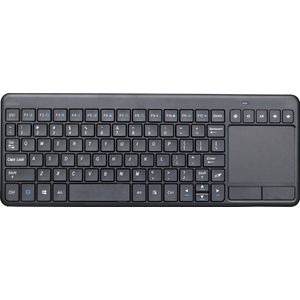 Deltaco TB-504-EN Draadloze Mini Toetsenbord - Touchpad - QWERTY - Grijs