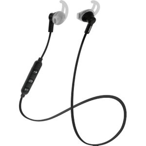 Streetz Bluetooth in-ear sporthoofdtelefoon Lange gebruiksduur batterij USB (Geen ruisonderdrukking, 3 h, Draadloze), Koptelefoon, Zwart