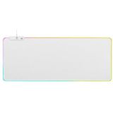Deltaco - Gaming Muismat XL – RGB - 90x36cm – Wit
