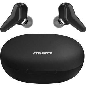 Deltaco TWS-1113 hoofdtelefoon/hoofdtelefoon True Wireless Stereo (TWS) In-ear Muziek Bluetooth Zwart (5 h, Bedraad), Koptelefoon, Zwart