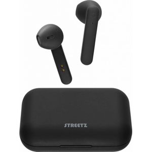 STREETZ TWS-104 Draadloze In-Ear Oordopjes met Oplaadcase - Mat Zwart