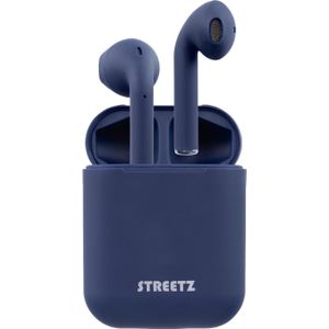 STREETZ TWS-0009 In Ear headset Bluetooth Stereo Blauw Headset, Oplaadbox, Touchbesturing