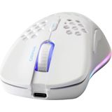 Deltaco WM80 Draadloze Gaming Muis - Lichtgewicht - RGB - 6400 DPI - Wit