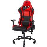 Deltaco DC210R Gamestoel - Ergonomisch - Vegan Leer - Nek- en Rugkussen - Zwart/Rood