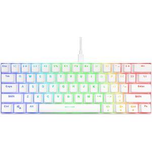 Deltaco - WK85R - Gaming Toetsenbord - Mechanisch - RGB - Wit