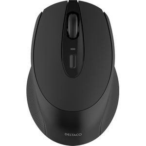 Deltaco - Wireless Compact Silent Mouse - Grijs - Ergonomisch Ontwerp