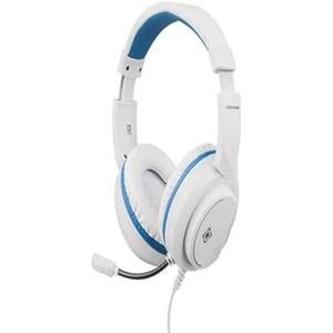 Deltaco Gaming Stereo Gaming Headset for PS5, 1x 3.5mm connector - White/Blue