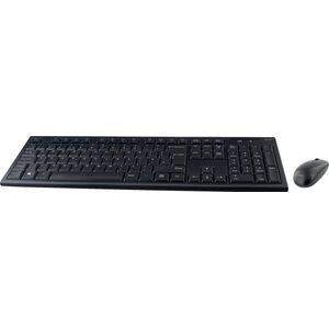 Deltaco Draadloos Desktop Set - Toetsenbord en Muis - USB Ontvanger - 10m bereik - UK Layout - Zwart
