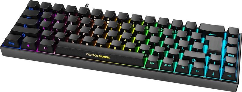 DELTACO GAMING DK440R Toetsenbord - Zwart - Draadloos - RGB Verlichting - 65%
