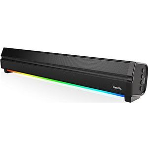 Streetz - SB100 - Soundbar - Zwart - Bluetooth met RGB-verlichting en microSD-slot