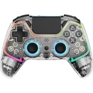 DELTACO Playstation 4 transparenter Wireless Controller