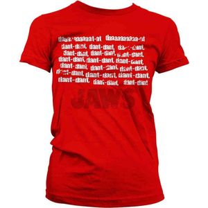 Jaws Dames Tshirt -L- Dant Dant Rood
