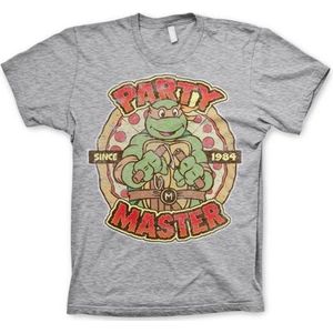 Teenage Mutant Ninja Turtles Party Master T-shirt grijs S