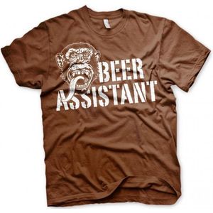 GAS MONKEY - T-Shirt Beer Assistant - Brown (12 Years)