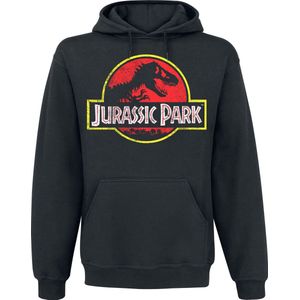 Jurassic Park Distressed Logo Heren Trui met capuchon - zwart - 3XL