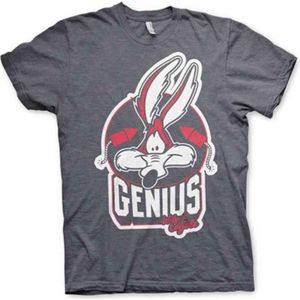 Looney Tunes Heren Tshirt -S- Wile E. Coyote - Genius Grijs