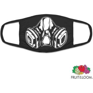 Masker Gas Mask Printed Zwart