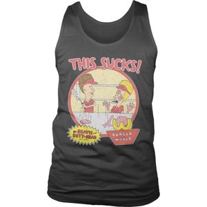 Beavis And ButtHead Tanktop -L- This Sucks Zwart