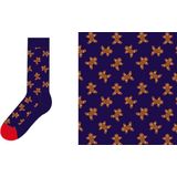 Happy Socks - Gingerbread Sock - Huissokken - Kuitlengte - Katoenmengsel
