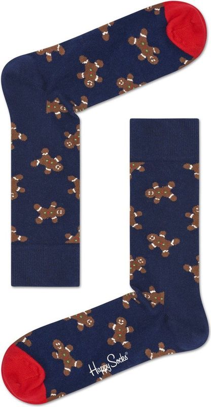 Happy Socks - Gingerbread Sock - Huissokken - Kuitlengte - Katoenmengsel