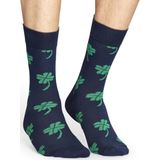 Happy Socks - Big Luck - Huissokken - Navy - Hoog Model - Versterkte Hiel en Teen