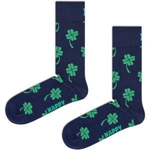 Happy Socks - Big Luck - Huissokken - Navy - Hoog Model - Versterkte Hiel en Teen