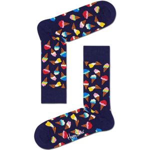 Happy Socks - Ice Cream - Donkerblauw Multi - Unisex