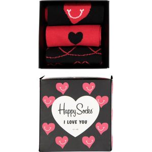 Happy Socks - I Love You Giftbox - Huissokken - Multicolor - 3 Paar Sokken