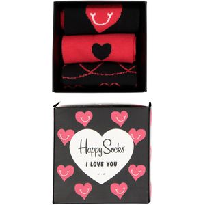 Happy Socks - I Love You Giftbox - Huissokken - Multicolor - 3 Paar Sokken