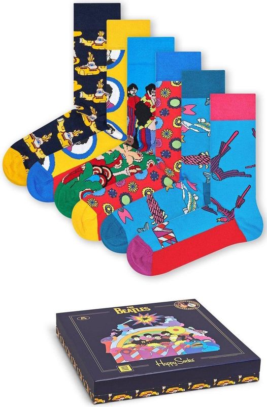 Happy Socks - Collector Box Set - Huissokken - Multicolor - Katoenmengsel - 6 Paar