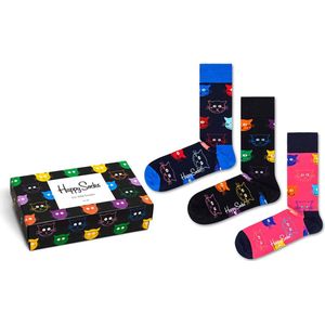 Happy Socks - Cat Gift Box - Sokken - 3-Pak - Katoenmengsel