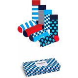 Happy Socks - Filled Optic Gift Box - Unisex Sokken - Multicolor - Natuurlijke Materialen