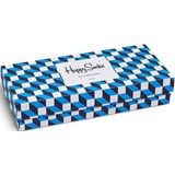 Happy Socks - Filled Optic Gift Box - Unisex Sokken - Multicolor - Natuurlijke Materialen