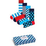 Happy Socks - Filled Optic Gift Box - Unisex Sokken - Multicolor - Natuurlijke Materialen