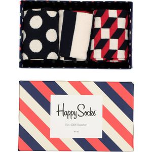 Happy Socks - Classic Mix Gift Box - Sokken - 3-pack - Unisex