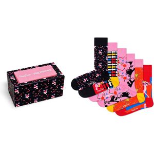 Happy Socks Pink Panther Collector Box Set (6-pack), unisex sokken in cadeauverpakking