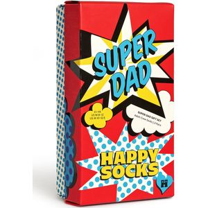 Happy Socks - 3-Pack Super Dad Socks - Multicolor - Katoen