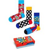 Happy Socks - 3-Pack Super Dad Socks - Multicolor - Katoen