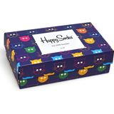 Happy Socks - Mixed Cat Socks Gift Set - Sokken - Multicolor - Katoenmengsel - 3 Paar