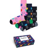 Happy Socks - Mixed Cat Socks Gift Set - Sokken - Multicolor - Katoenmengsel - 3 Paar