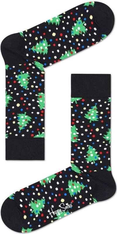 Happy Socks - Kerstsokken - Kerstnacht - Zwart - Unisex