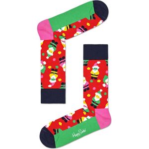 Happy Socks - kerstsokken - Santa - Rood - Maat 36-40