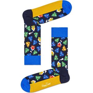 Happy Socks - Kerstsokken - Zwart - Unisex - 1 Paar