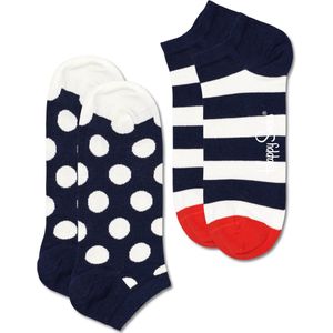 Happy Socks - Big Dot Stripe - Enkelsokken - 2-pack